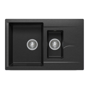 Мойка кухонная POLYGRAN BRIG 770 (черный №16)